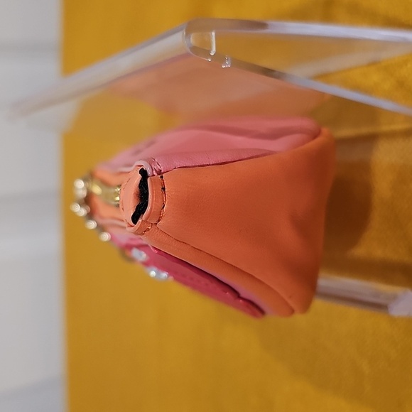 Victoria Secret Pink Grapefruit Leather Keychain/Coin Pouch - Picture 8 of 11